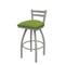 Holland Bar Stool Co 25" Low Back Swivel Counter Stool, Nickel Finish, Canter Kiwi Green Seat 41125AN009 - alternate 1